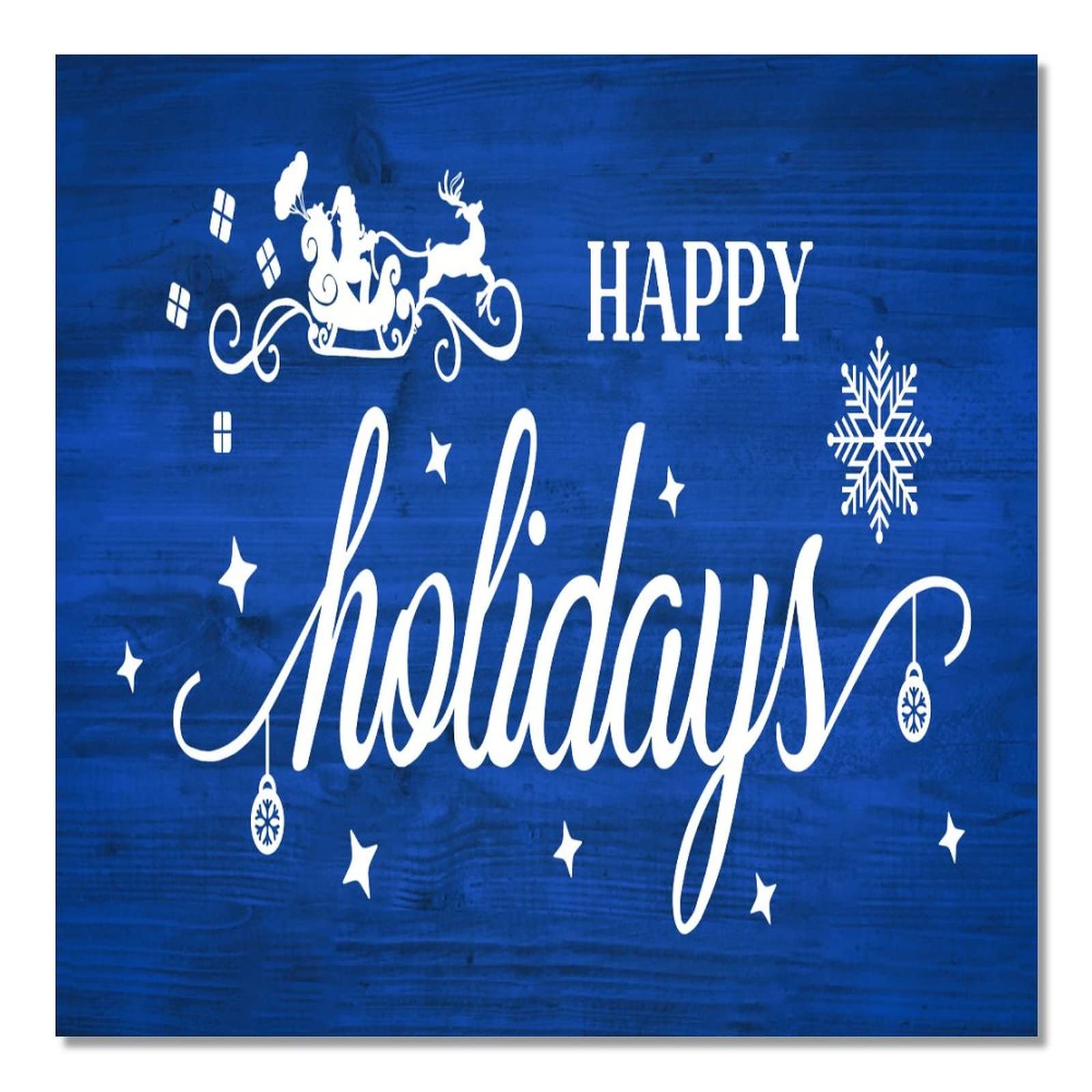 Panneau en bois Happy Holidays decoration suspendre maison cuisine vacances
