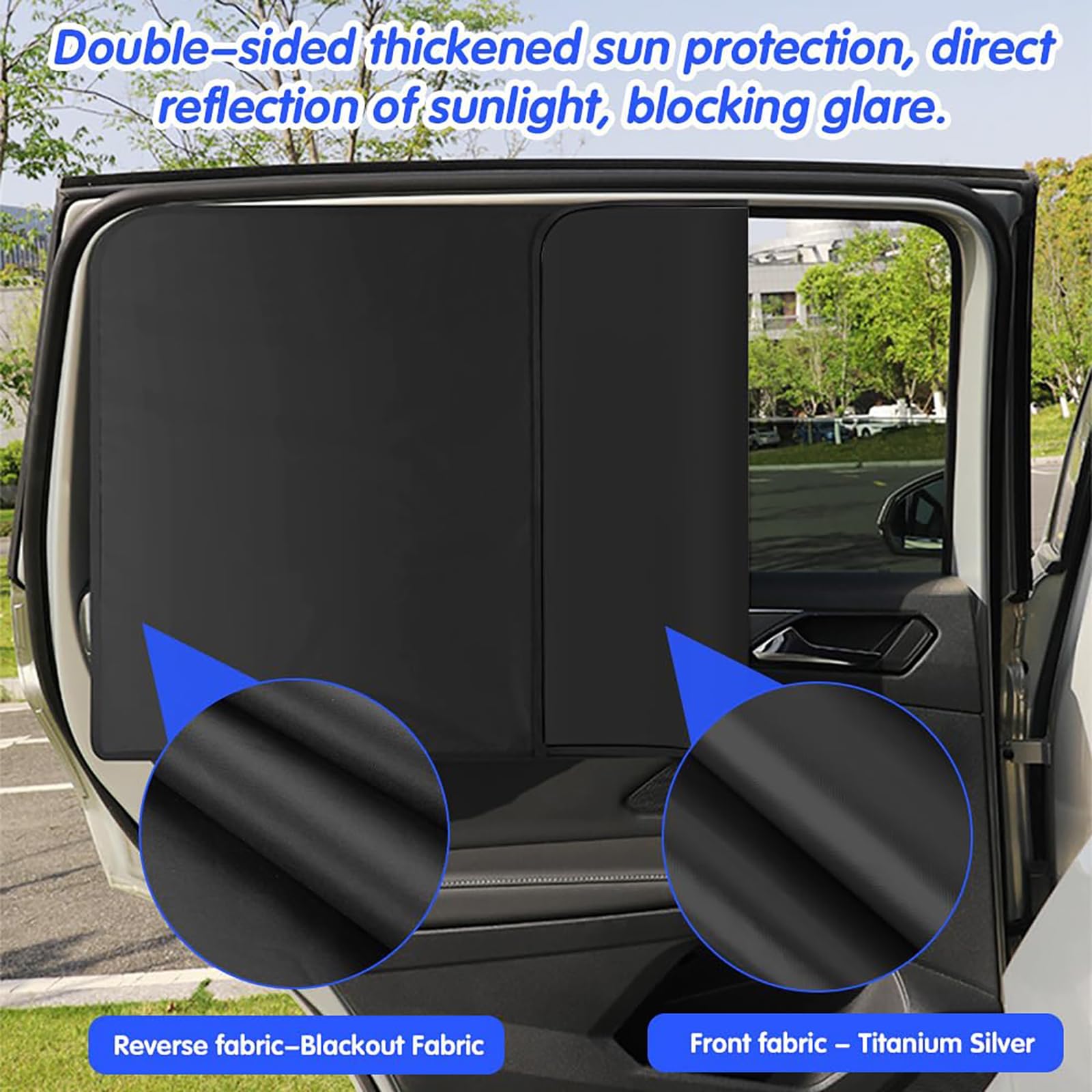 Tendine Parasole Auto per Peugeot 3008 GT Hybrid 2020-2025, Parasole Finestrini Laterali Auto Veicolo Oscuramento Tendine Proteggere Privacy Interno Accessori,C/Front Row And Back Row