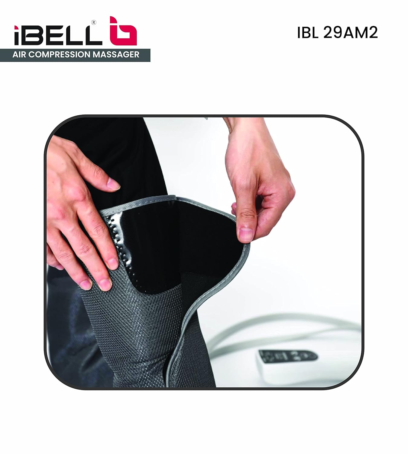 iBELL IBL 29AM2 Leg Massager for Foot & Calf Air Compression Leg Wraps with Portable Handheld Controller 3 Modes & 3 Intensities iBELL IBL 29AM2 Leg Massager for Foot & Calf Air Compression Leg Wraps with Portable Handheld Controller 3 Modes & 3 Intensities