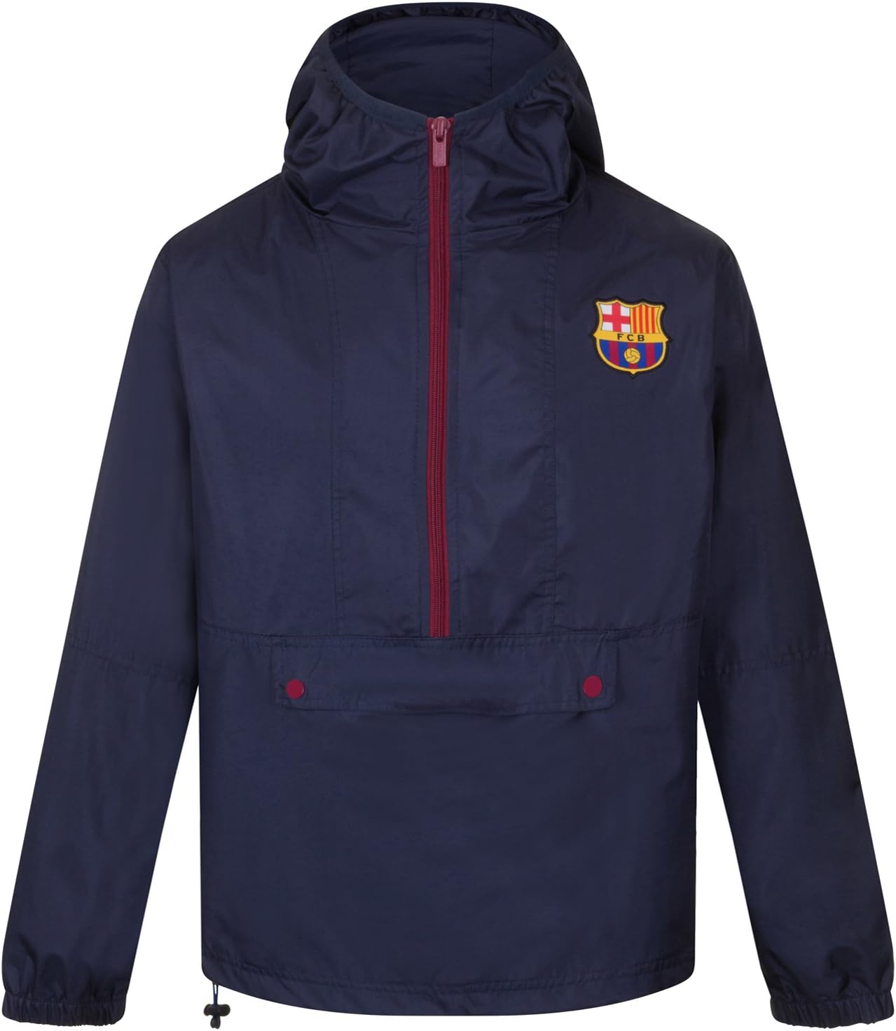 FCBMens Jacket Shower Windbreaker OFFICIAL Football Gift