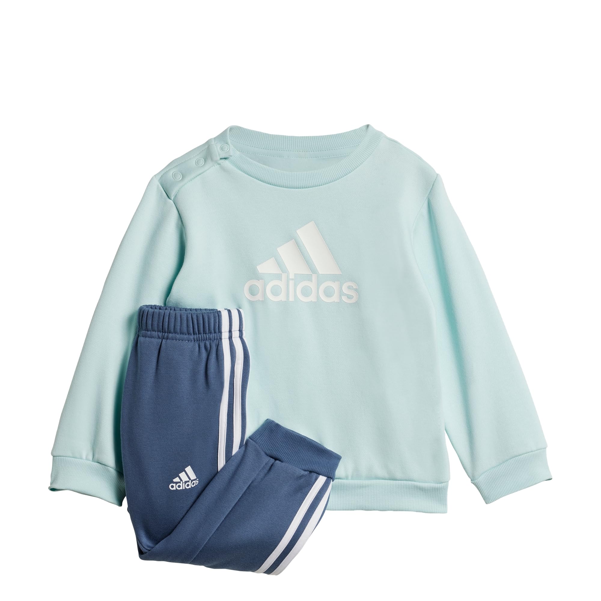 adidas Kids' Ensemble bébés Badge of Sport, Halo Mint/White, 6-9M