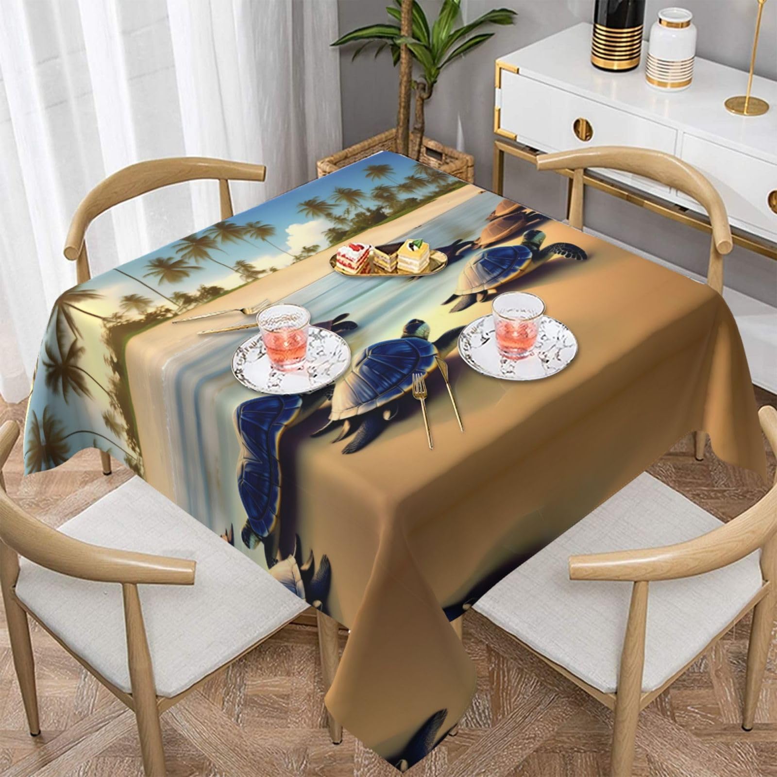 BestGiftEver – Copri Scatola Fazzoletti Con Tartaruga Marina – Decorazione Per Bagno In Stile Costiero - 2