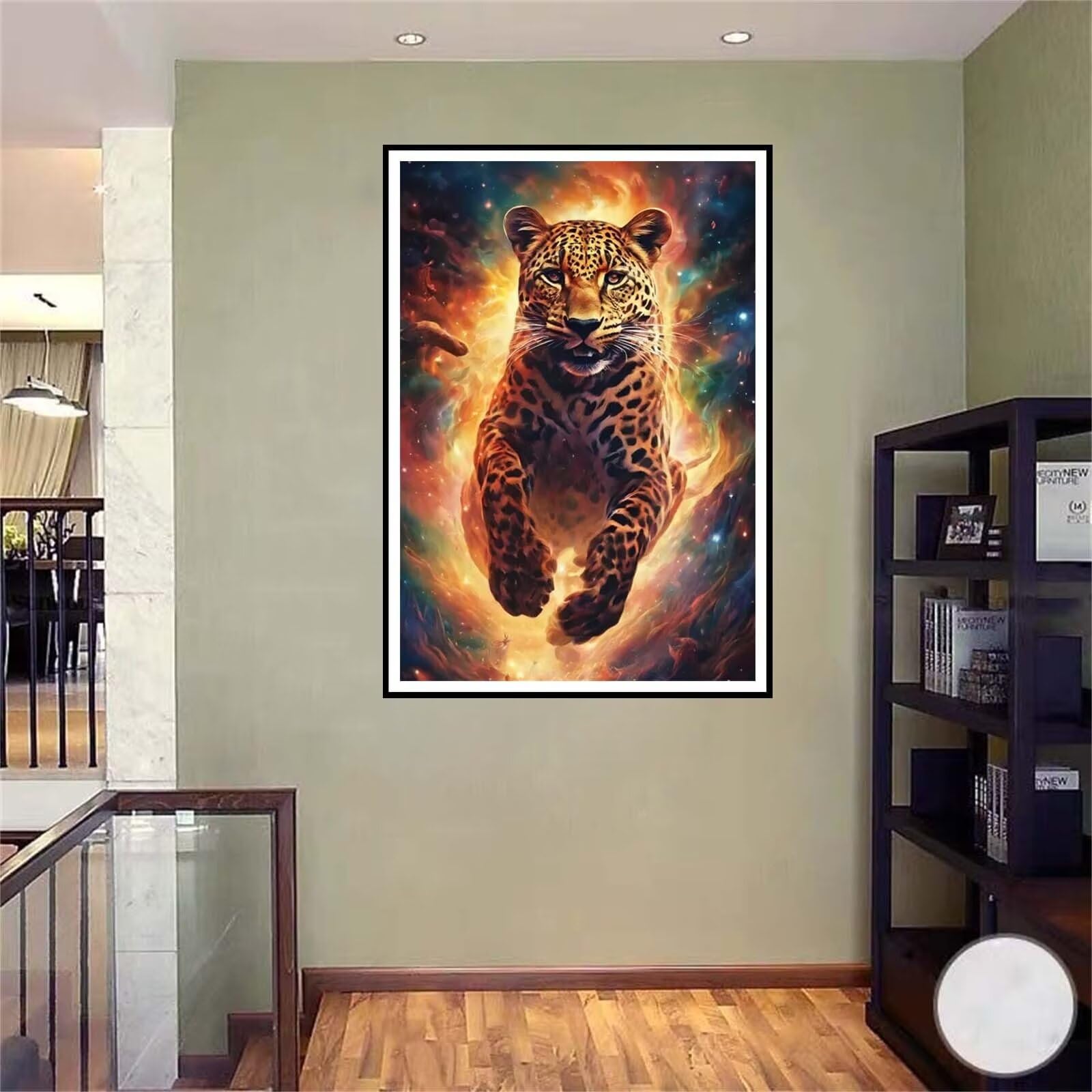 Kit per Diamond Painting 5D Completo Pittura Diamante 5D Fai da Te,Pittura con Numeri Diamante,DIY Faraone egiziano Strass Ricamo a Punto Croce Craft Arts for Home Wall Decor Regalo Round Dril 40x50cm