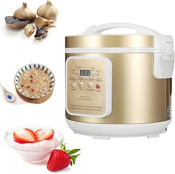 6L Black Garlic Fermenter Garlic,Natto/Yogurt/Kimchi/Wine Fermenter Machine, Garlic Cooker with Timer & Temp Controller