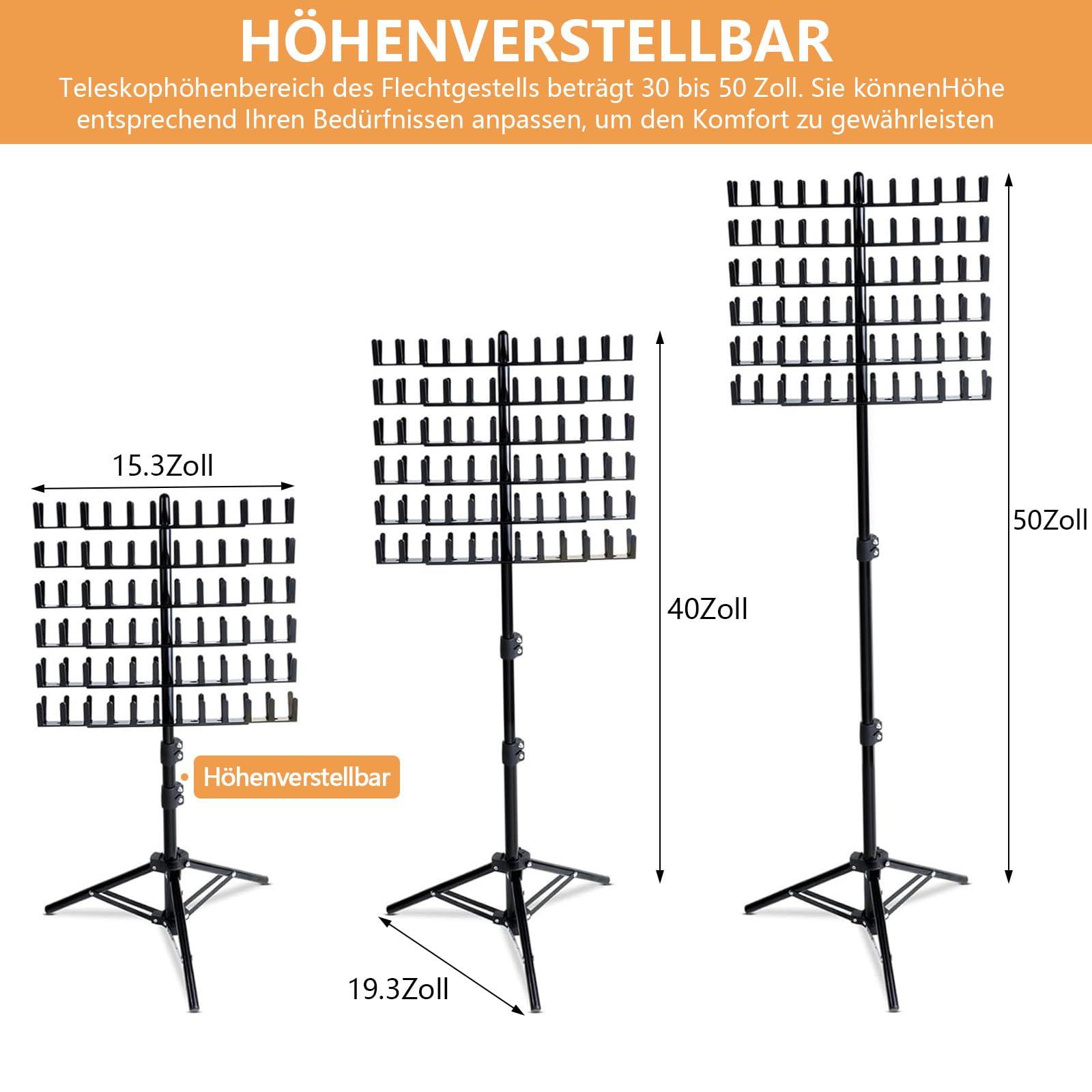 Perückenständer mit 144 Stift, Doppelseitig Haarflechtständer Höhenverstellbarer mit 6 Haarspangen&2 Kämme, Haarständer für Flechtfrisuren, Verstellbarer Ständer für Friseur,Zuhause,Reisen