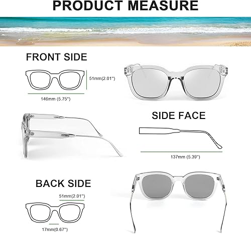 Miniatura 4 de FEISEDY Gafas de sol cuadradas polarizadas clásicas mujeres hombres UV400 lentes B2624