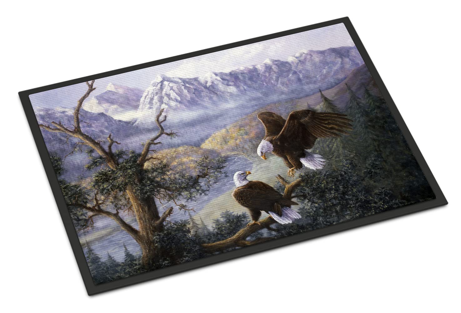 Caroline Treasures Eagles by Daphne Baxter - Tappetino per interni ed esterni, 24 x 36 cm, BDBA0153JMAT, multicolore
