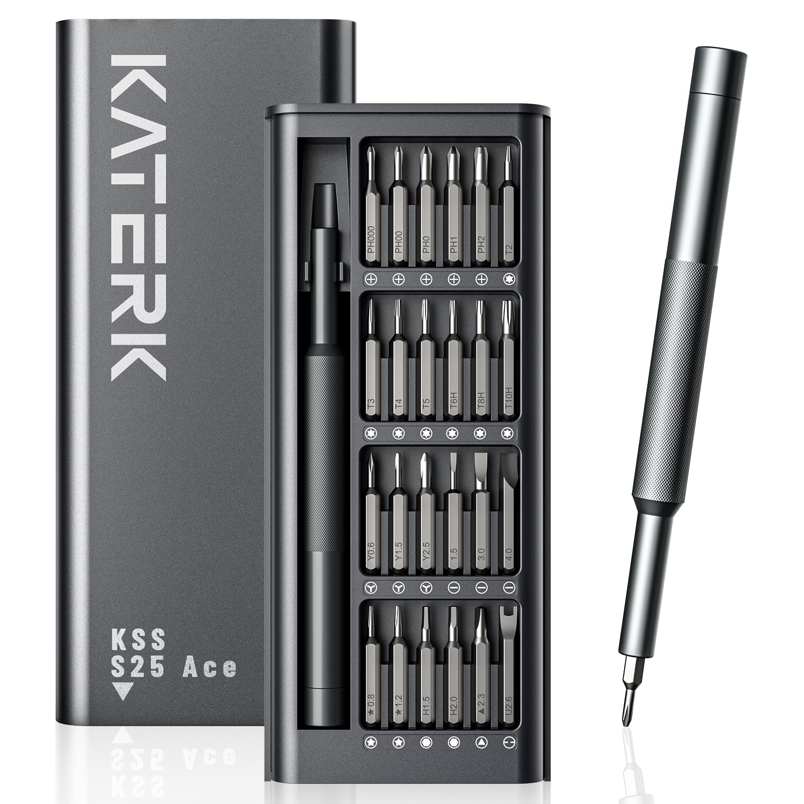Amazon | Katerk 精密ドライバーセット【職人級の操作感 】多機能 CrV