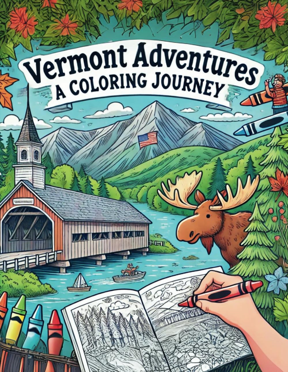 Vermont Adventures: A Coloring Journey (US States Coloring Adventure)