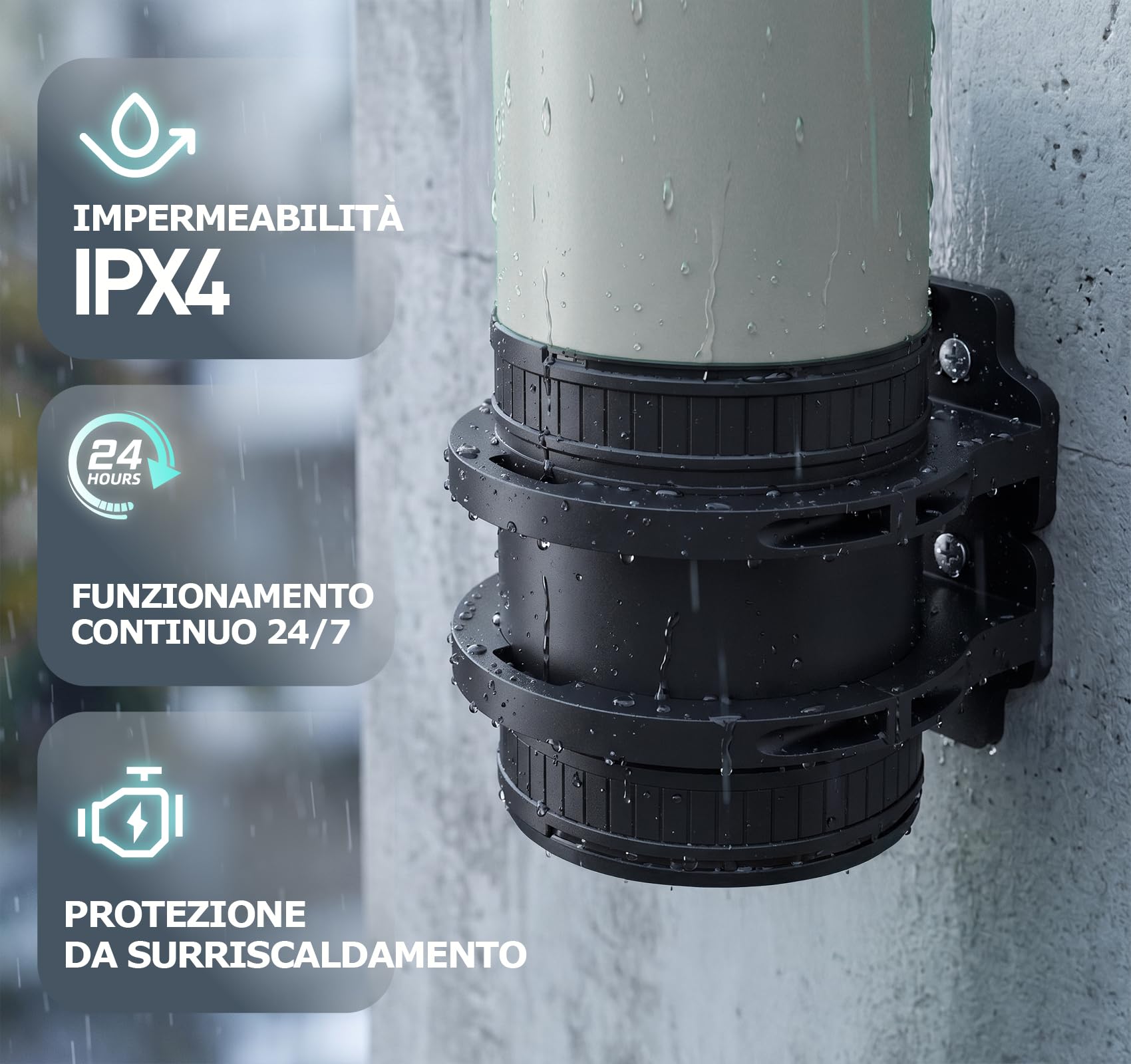 Estrattore Aria Sensore Umidità Temperatura Timer Telecomando, Silenzioso, Protezione Surriscaldamento, Bagno Cucina Condotto(con supporto)