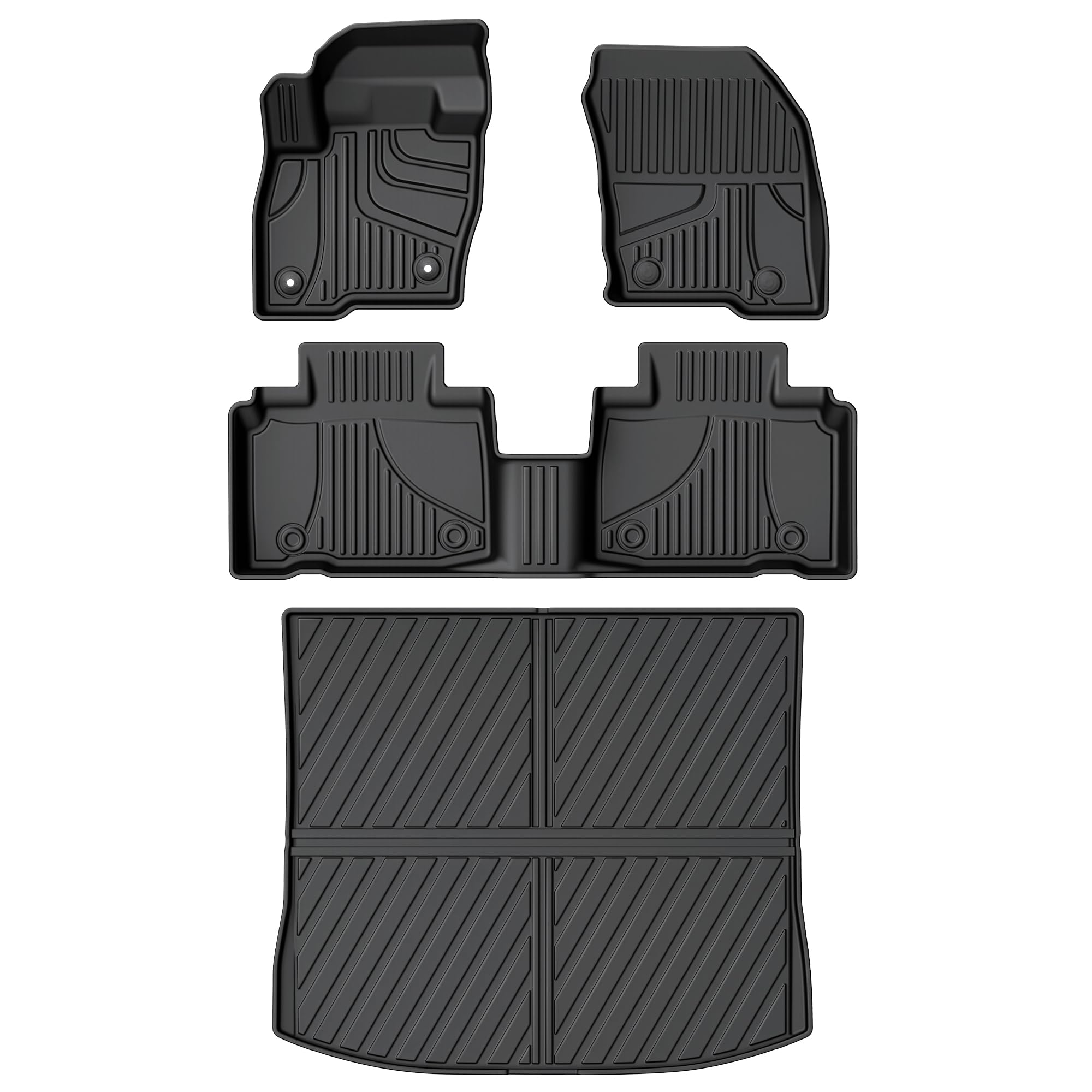 AOMSAZTO Floor Mats 4PCS for Ford Edge 2015-2026 with Cargo Liner