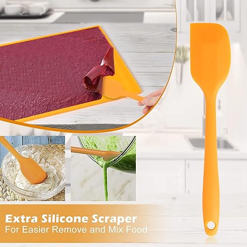 Miniatura 6 de Alfombrillas deshidratadoras de silicona con borde, hojas de silicona compatibles con Cosori CP267-FD, forro de bandeja de silicona antiadherente,