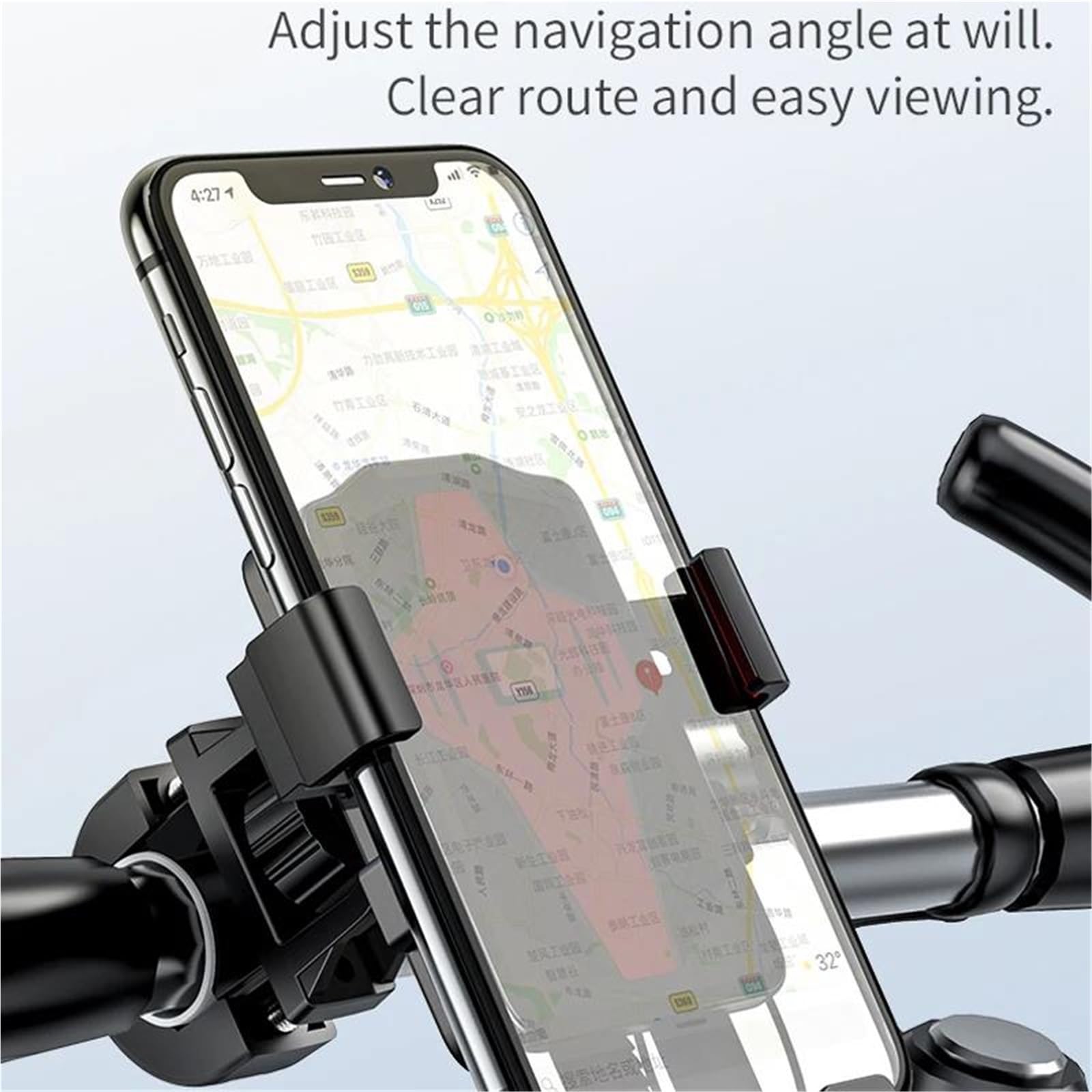 Soporte Universal para Teléfono De Motocicleta Y Bicicleta, con Clip para Manillar De Bicicleta, Soporte para GPS