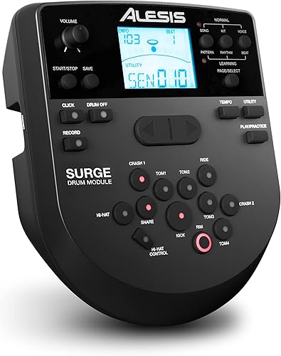 Miniatura 10 de Alesis Drums Surge Mesh SE Kit and Drum Essentials - Juego de batería eléctrica con conectividad USB MIDI, trono de batería y auriculares en la oreja