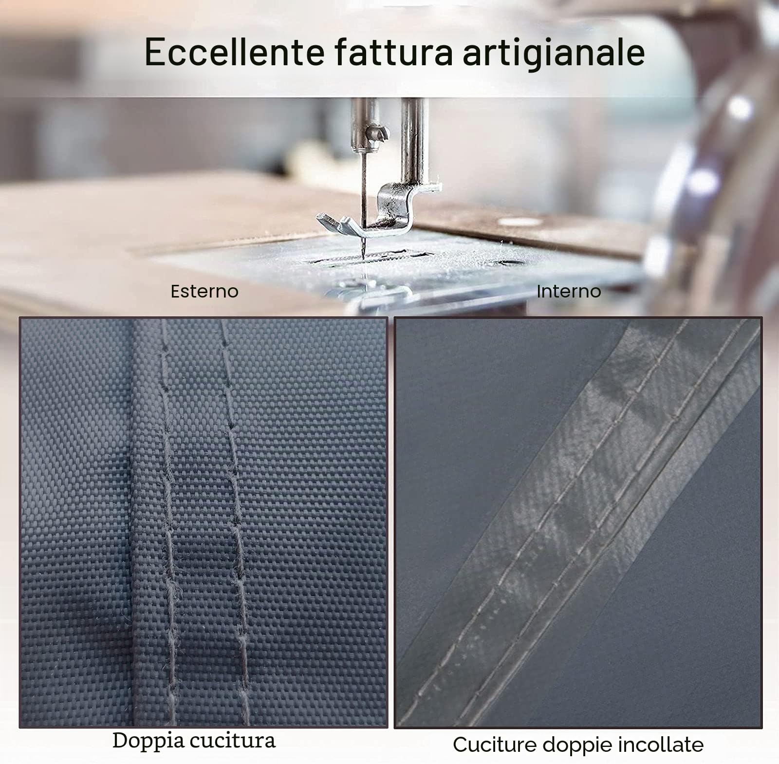 Copertura di alta qualità per vasca idromassaggio, 200 x 200 x 85 cm, quadrata, 600D Oxford, protezione impermeabile, antipolvere, protezione UV, antivento, grigio