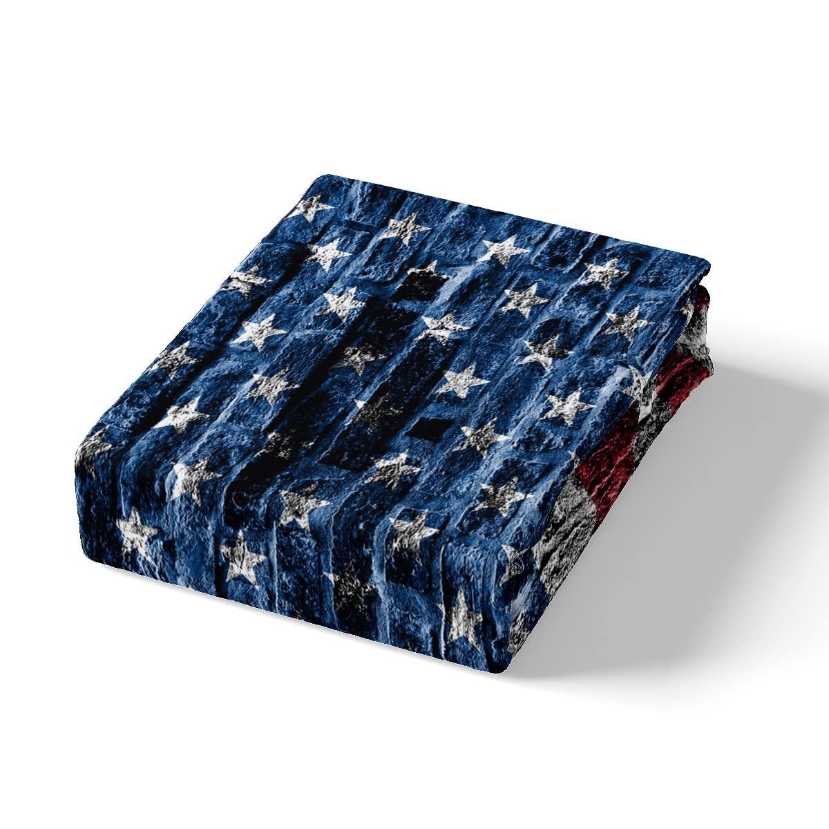 Parure De Lit 90x190 – Housse De Couette + Taie, Motif Drapeau Américain (TBE)
