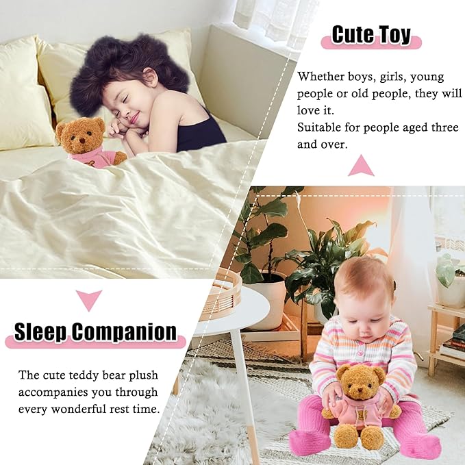 Peluche Oso de Peluche 11.8 Pulgadas Rosa zhidiloveyou miniatura 4