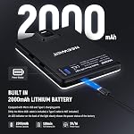 NEEWER Selfie Light with Front & Back Phone Clip, High Power 60 LED 2000mAh Rechargeable CRI 95+, 3 Light Modes, Portable Clip on Light for Tablet/Laptop, Zoom Call TikTok Video Fill Light (NL-60AI)