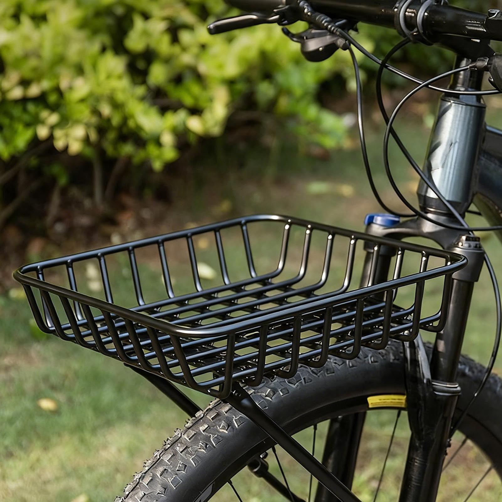 Kosz na bagażnik rowerowy, odporne na warunki atmosferyczne wytrzymałe przechowywanie, stabilny stojak do kosza rowerowego | do rowerów górskich, VAE, jazdy na rowerze szosowym, piesze wycieczki