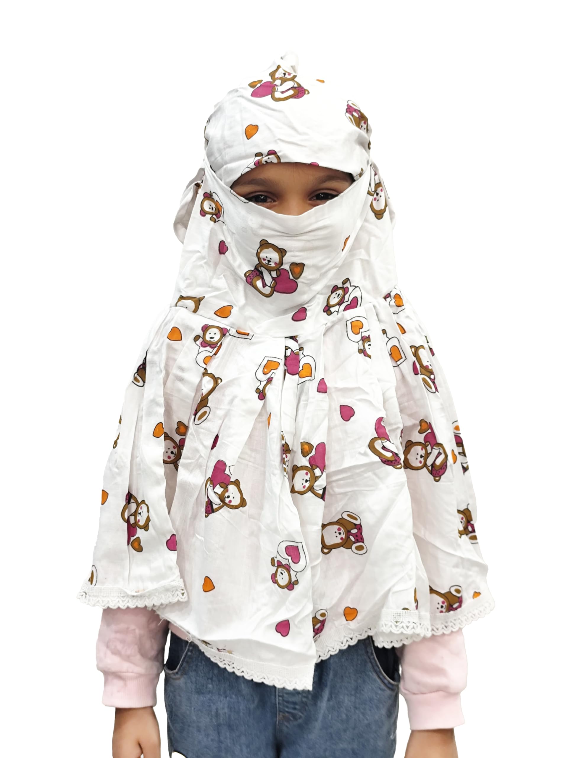 Soft Cotton Face Covering Scarf for Gilrs – Breathable, Comfortable, and Adjustable Protection for Everyday Use – Reusable, Washable, and Stylish Face Mask-image-44
