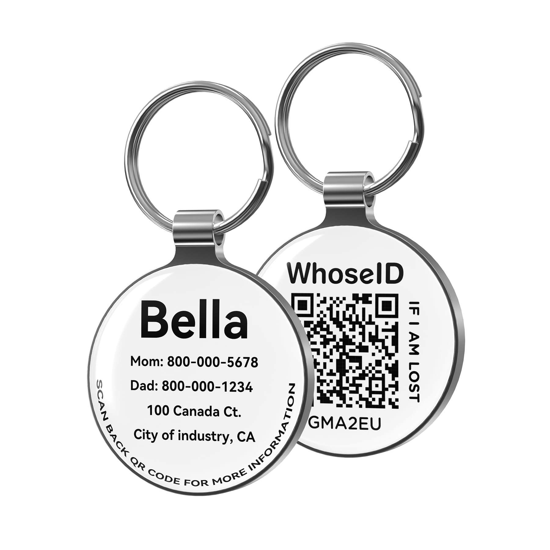Amazon.com: WhoseID QR Code Dog Tag, Personalized Pet Tags for