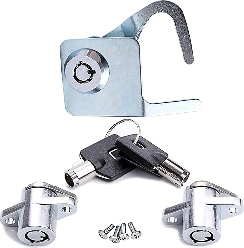 Kit de llaves de bloqueo de alforja y Tour-Pak para 94-13 Harley-Davidson Touring FLHT 90686-92 53710-93 53848-00 (cromo)