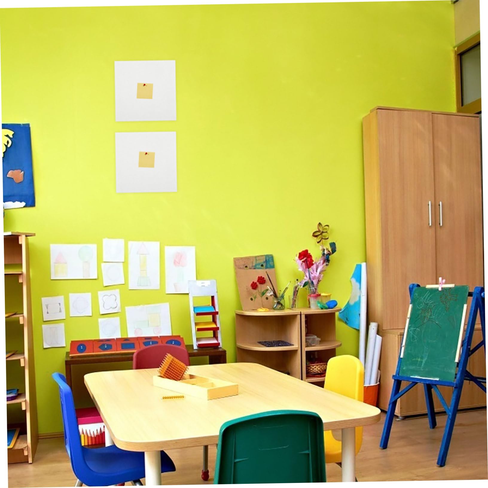 Operitacx 6Er Set Filz Pinnwand 30X30Cm Selbstklebende Akustikplatte Filzbrett Zur Schalldämmung Und Fotoanzeige Für Büro Schule Zuhause Und Dekoration
