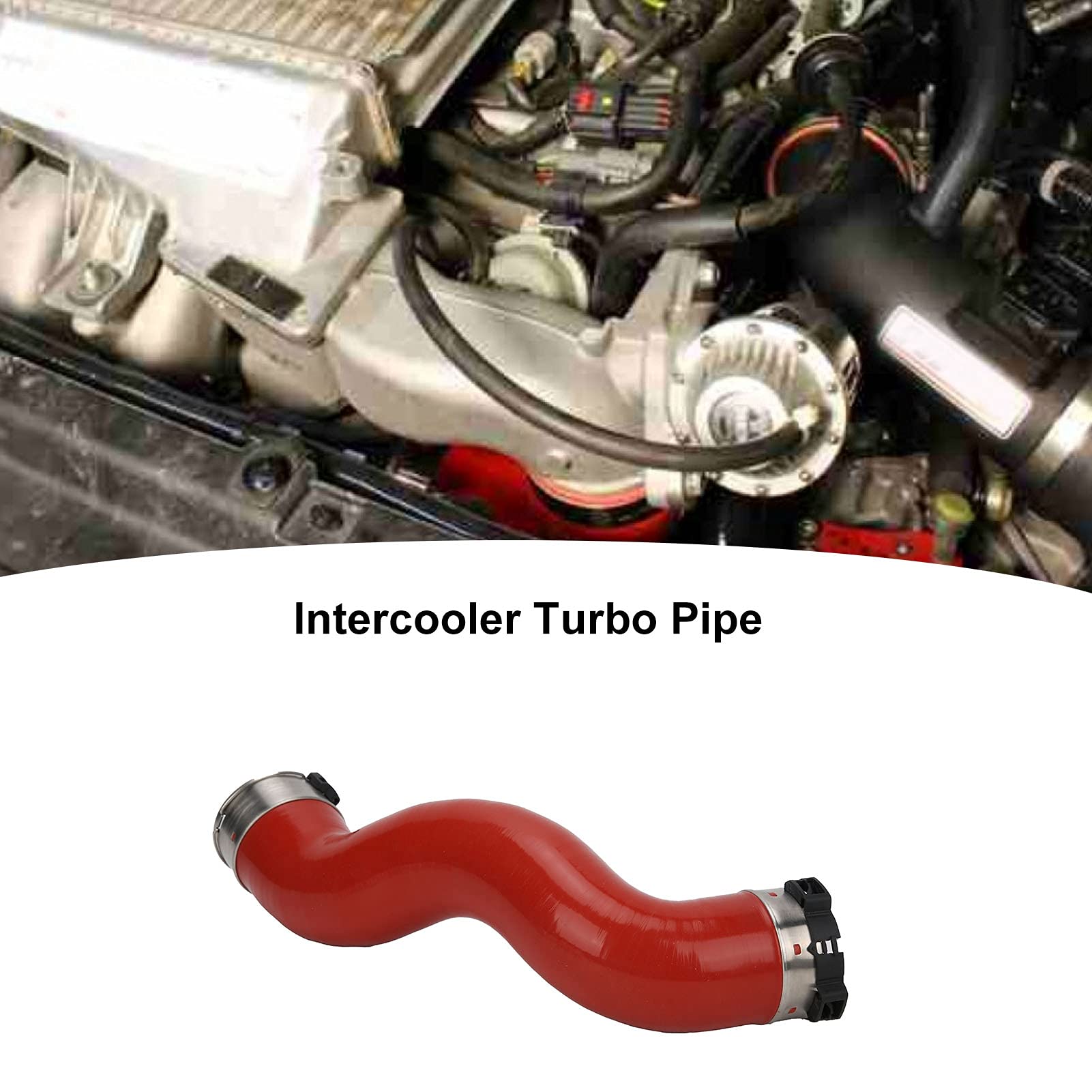 Akozon Intercooler Turbo Hose, Rubber Intercooler Turbo Tube 