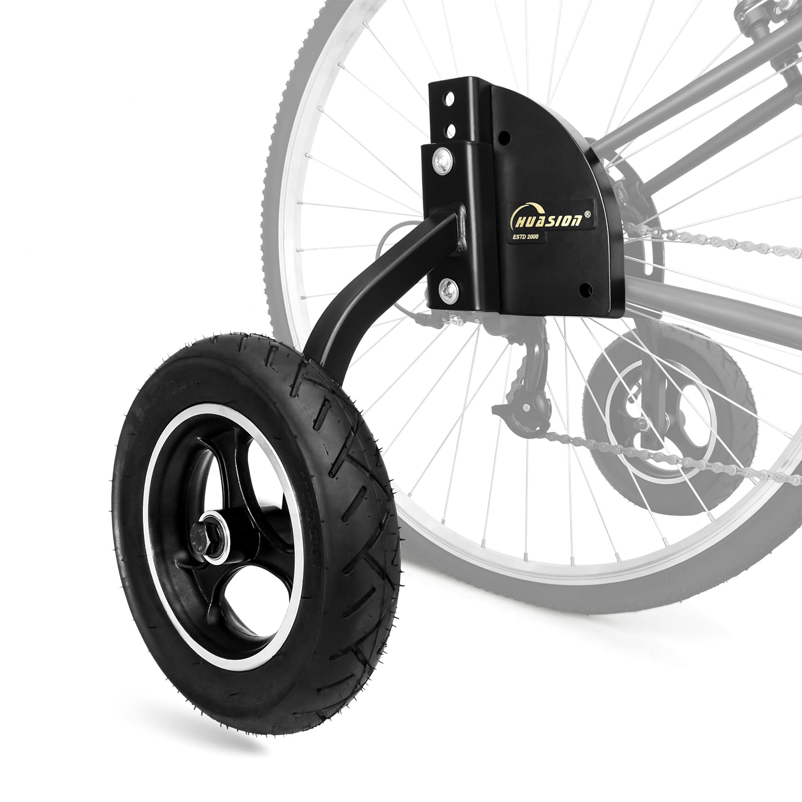 Stützräder für Erwachsene | Verstellbares Trainingsrad Set | Universell für 24-29 Zoll Felgen (700C) | Für Schnellspanner & E-Bikes | Bis 100 kg (220 lbs) Traglast