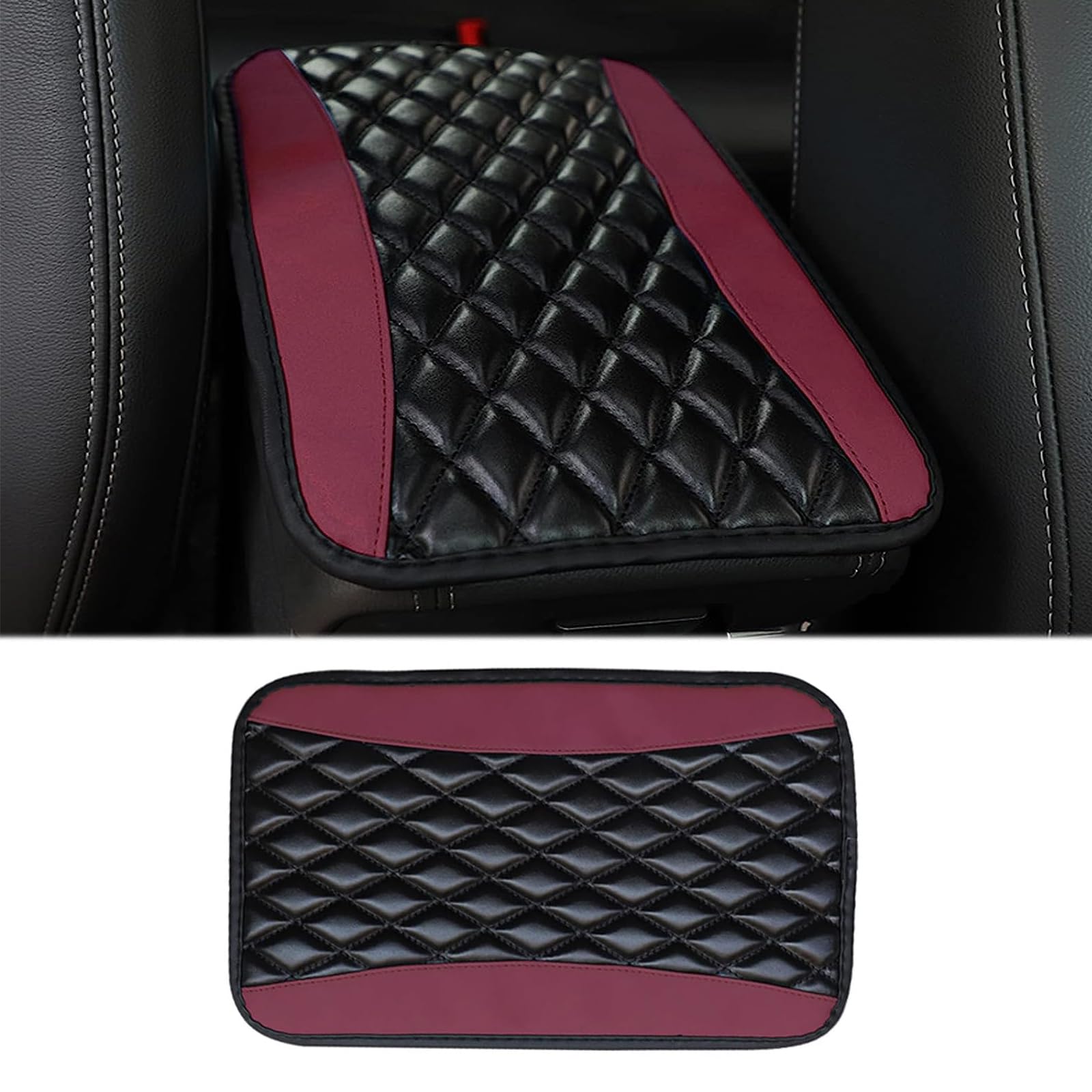 Auto Armrest Box Mat, for BMW X3 E83 2006-2010 Armrest Center Console Cover Waterproof Anti-scratch Protector mat,B