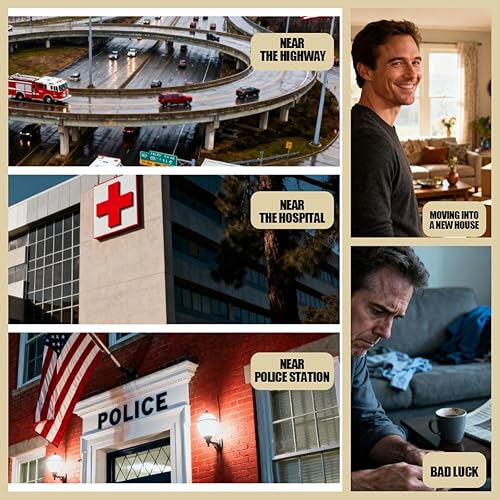 Miniatura 2 de RCWG - Amuleto chino de Feng Shui, talismán para proteger la casa y desterrar el mal, decoración del hogar, atrae energía positiva, salud, buena