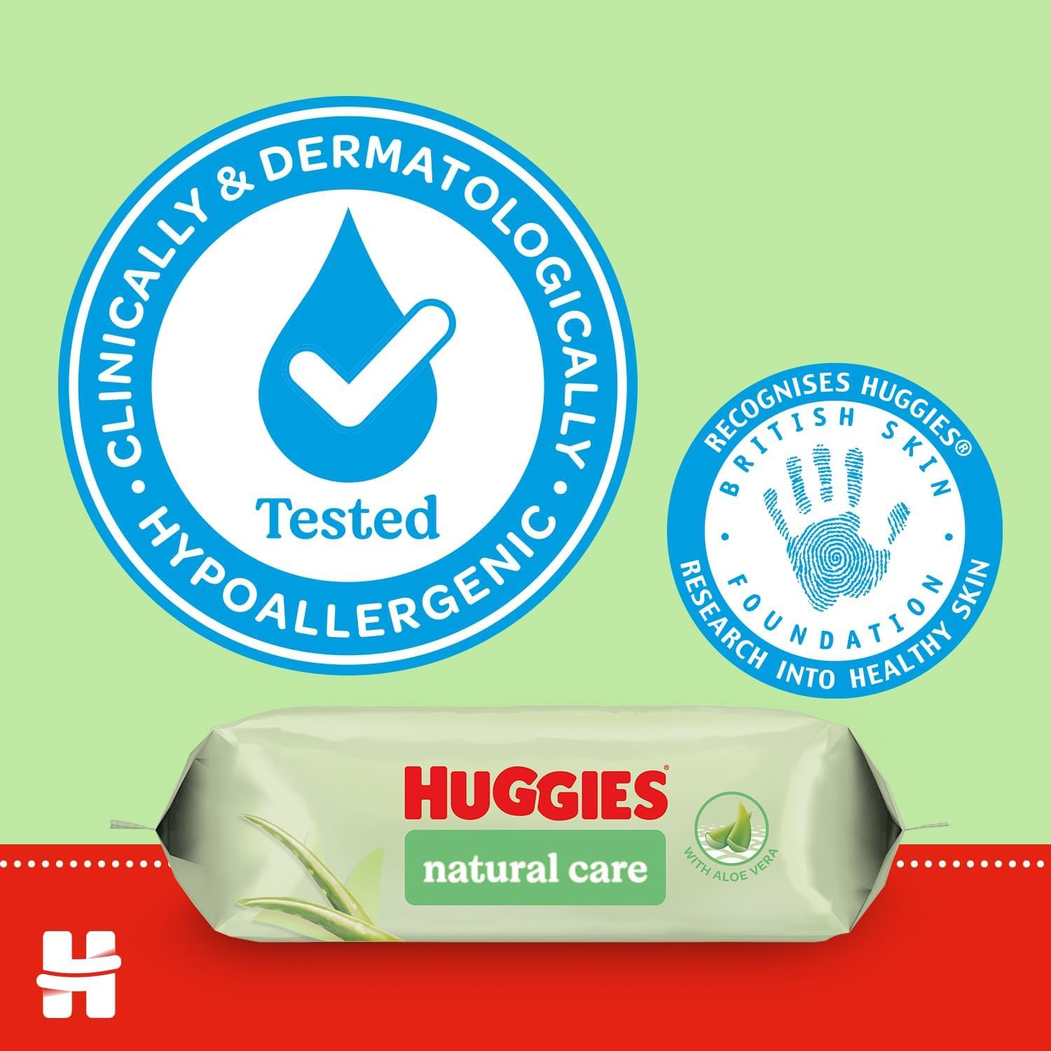 Huggies Natural Care Baby Wipes - Pack of 10 (480 Wipes) – Plastic Free Wet Wipes with Aloe Vera & Vitamin E, Hypoallergenic, Comfort and Soothe Baby's Delicate Skin — view 6
