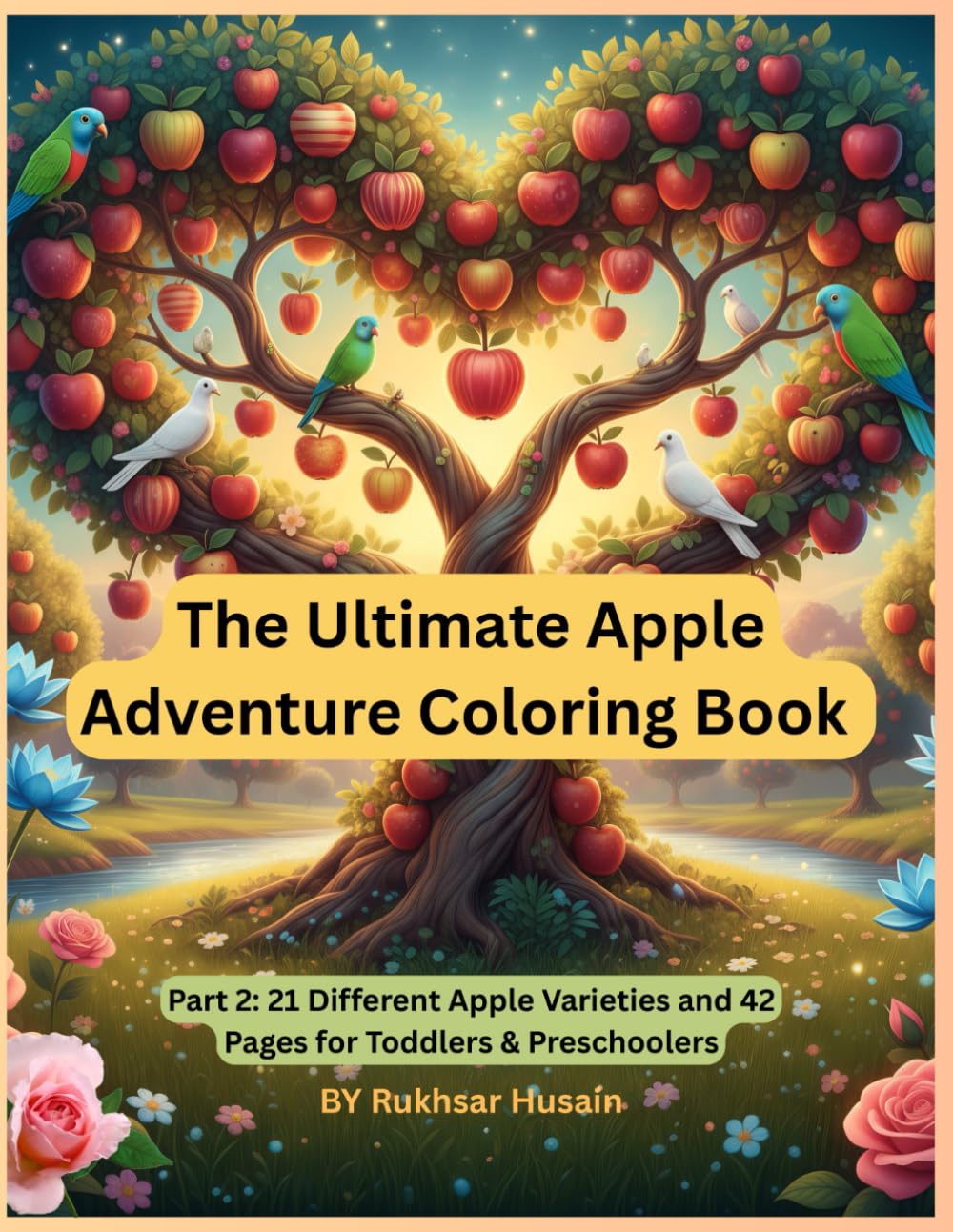 The Ultimate Apple Adventure Coloring Book: Part 2: 21 Different Apple Varieties and 42 Pages for Toddlers & Preschoolers (The Happy Apple Orchard Coloring Adventures)