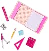 Our Generation Talent and Mathematics Set – School Supplies Kit for 18-inch Girl Dolls – 18 Piece Maths Accessory Set
