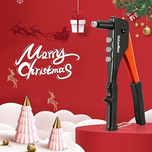 Miniatura 2 de ValueMax Remachadora de mano 4 en 1/Pistola remachadora, kit de herramientas de remache pop con 200 remaches - 3/32 pulgadas, 1/8 pulgadas, 5/32