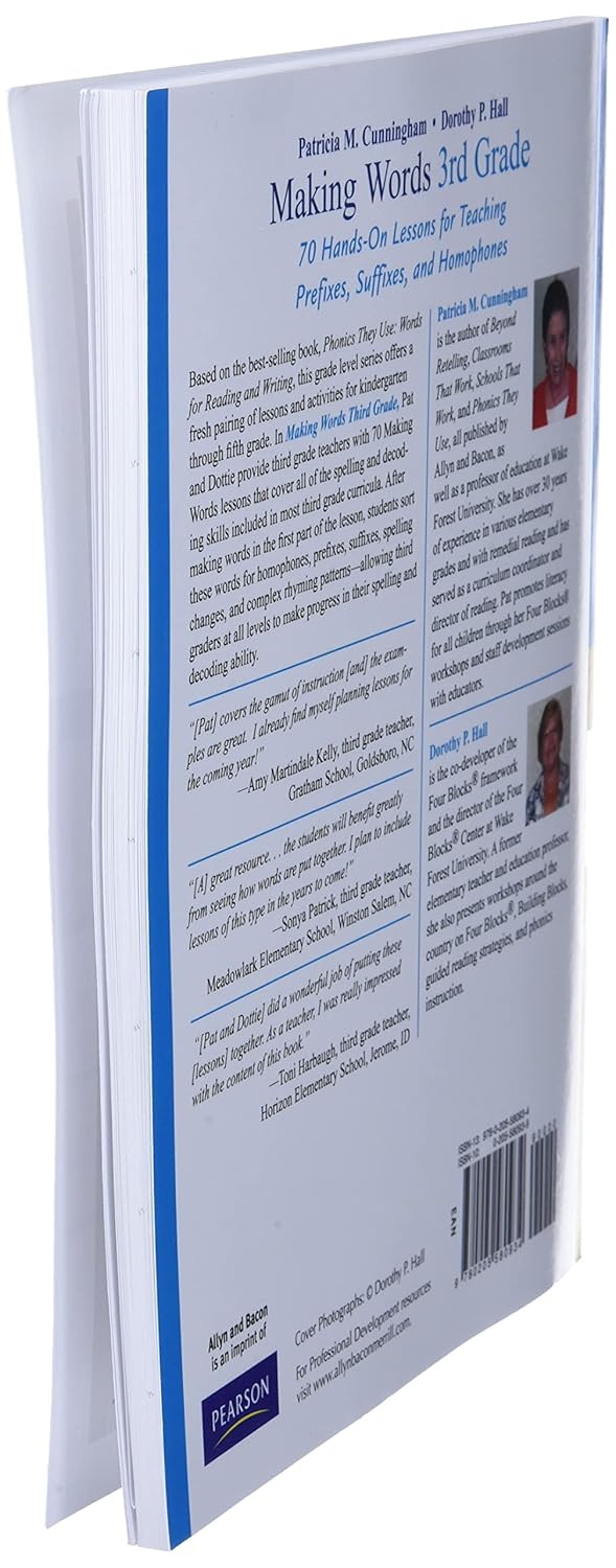 Making Words Third Grade: 70 Hands-On Lessons for Teaching Prefixes, Suffixes, and Homophones      1st Edition