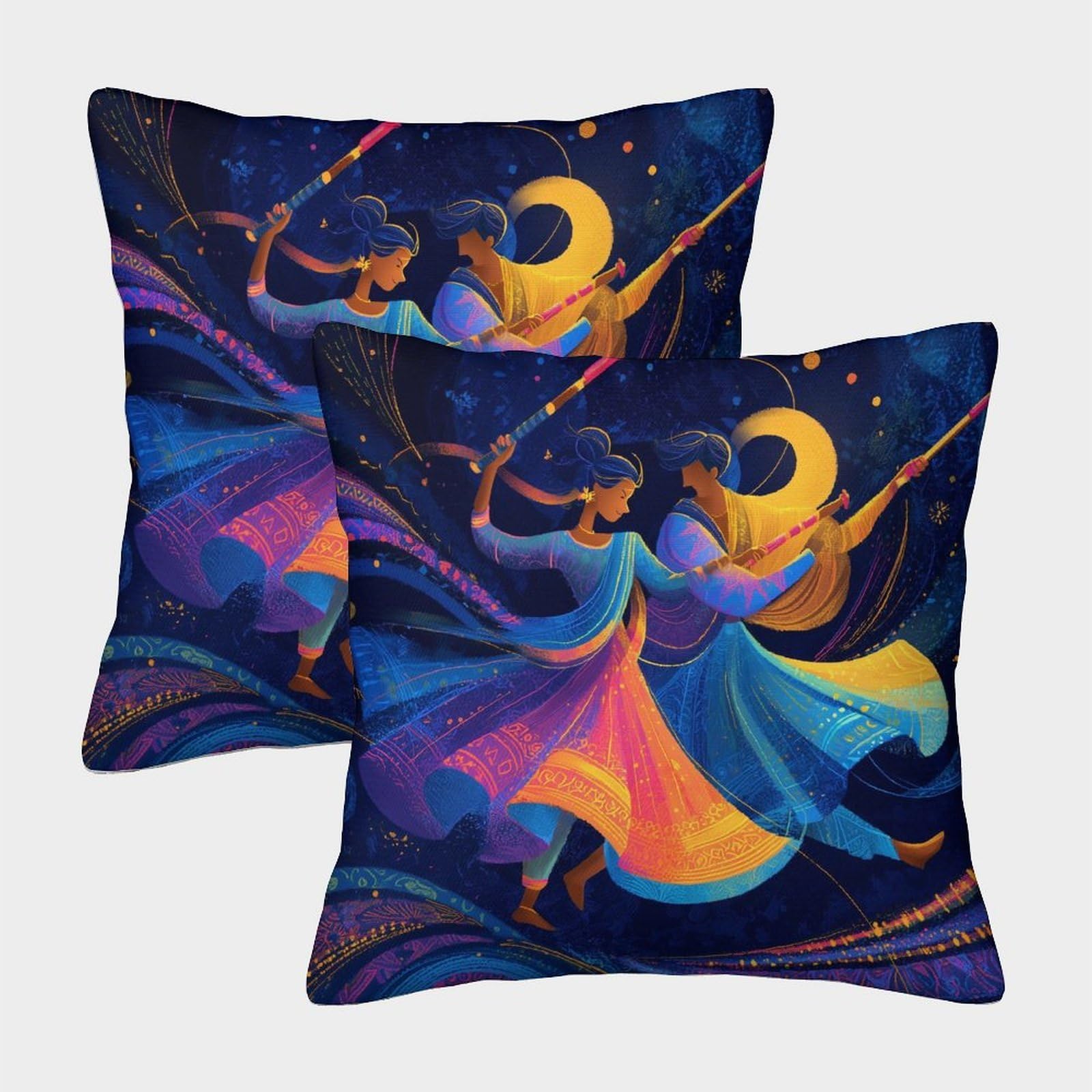 kaiyun 2 Pack 40x40cm Pillow Cases,A Man And A Woman Danced Gracefully Decorative 3D Printed Cushion Cover,sofa Bed Decorative Cushions