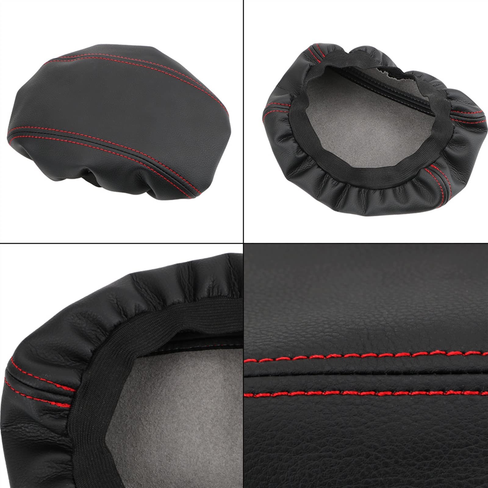 Elegante Tappetino per bracciolo Centrale Auto per Hyundai Creta IX25 2015-2019, Cuscino per bracciolo Interno Auto, Copertura per vano portaoggetti, Colore: Linea Rossa