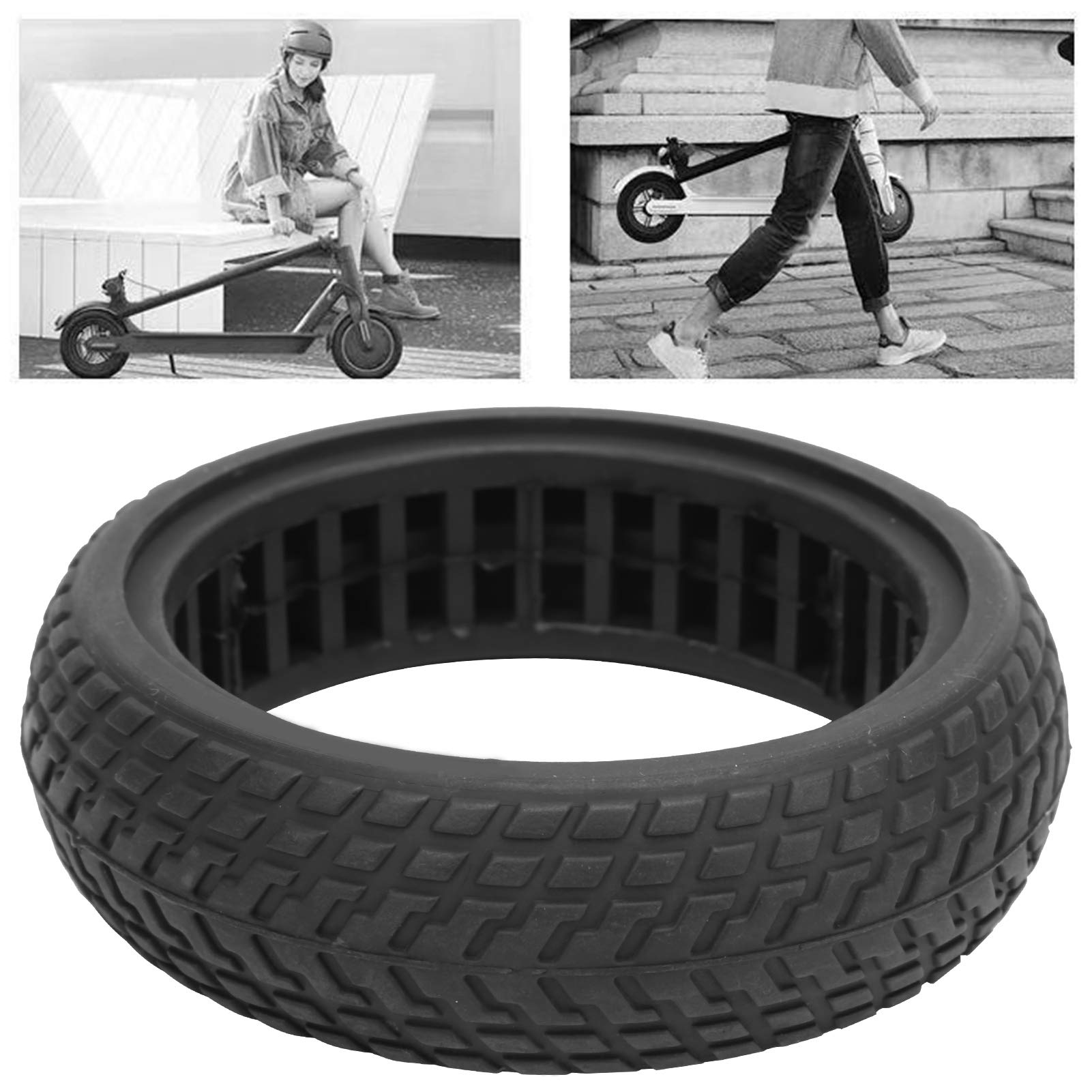 Electric Scooter Tyre, 6.5inch Explosion-Proof Solid Tires Scooter Wheel's Replacement Accessory for 6.5inch Electric Scooter