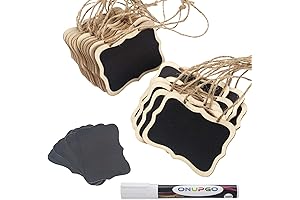 ONUPGO Mini Chalkboard Tags with Liquid Chalk