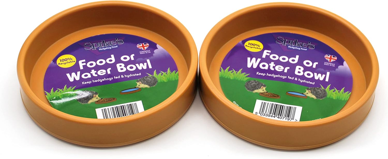 Spike's Hedgehog Food or Water Bowl Keep Hedgehogs Fed & Hydrated