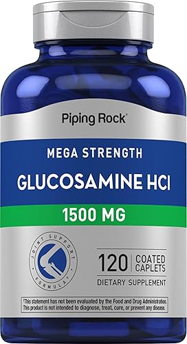 Piping Rock Glucosamina HCL 1500mg | 120 comprimidos | Mega fuerza | Suplemento sin OMG y sin gluten