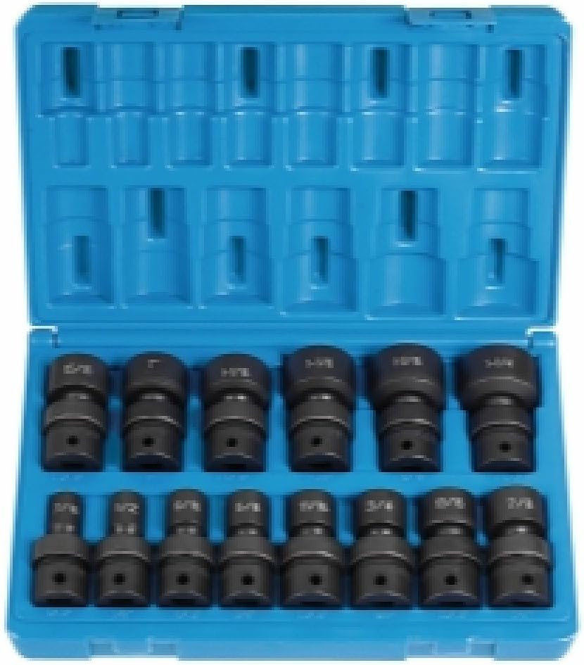 1/2" Drive 14 Pc. Standard Length Fract. Univ. Set