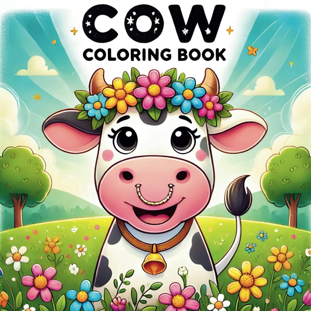 Cow Coloring book for Kids: Explore 50 Fun Facts with Cow Coloring Pages with Fun Facts and Farm Animals for Children's Learning and Enjoyment