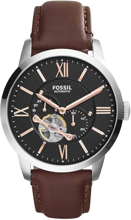 FOSSIL Herrenuhr Townsman, 45mm Gehäusegröße, Mechanisches Automatikwerk :  Amazon.de: Fashion