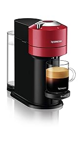Nespresso Vertuo Next Coffee and Espresso Machine by Breville with Milk Frother, 1.1 liters, Cherry