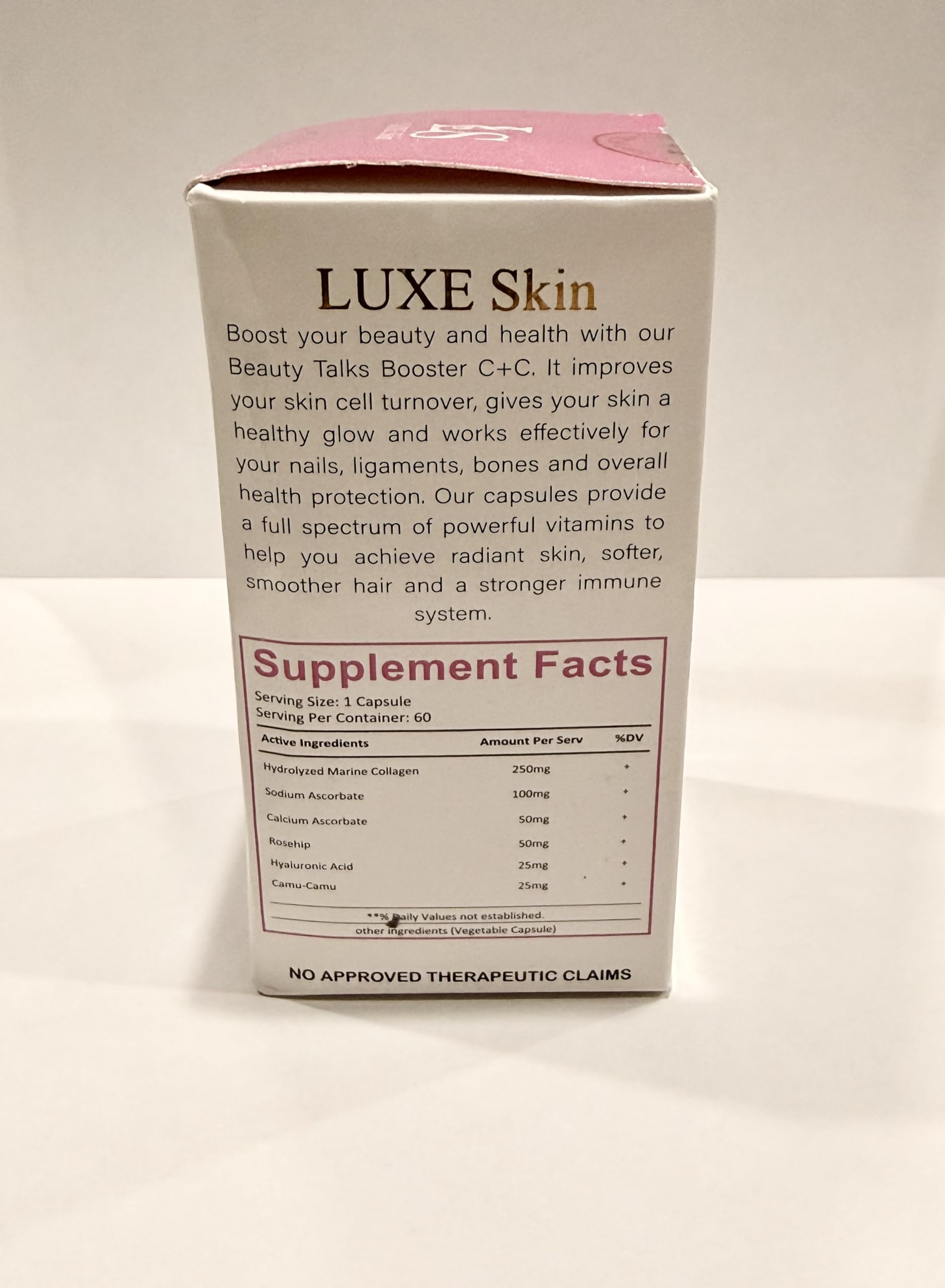 luxe skin beauty talks glutathione Amazon.com: Luxe Skin Beauty Talks Booster C 60 caps : Health & Household