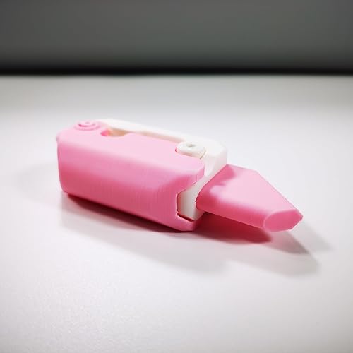 Miniatura 9 de Cuchillo de gravedad impreso en 3D, juguete para ansiedad, cuchillo de nabo, mini juguetes para ansiedad para adultos y adolescentes (blanco)