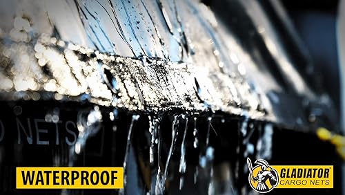 Miniatura 4 de Red de carga impermeable Gladiator  Lona resistente para camiones (7.3 pies x 13.3 pies (para remolques de 6 x 12 pies))