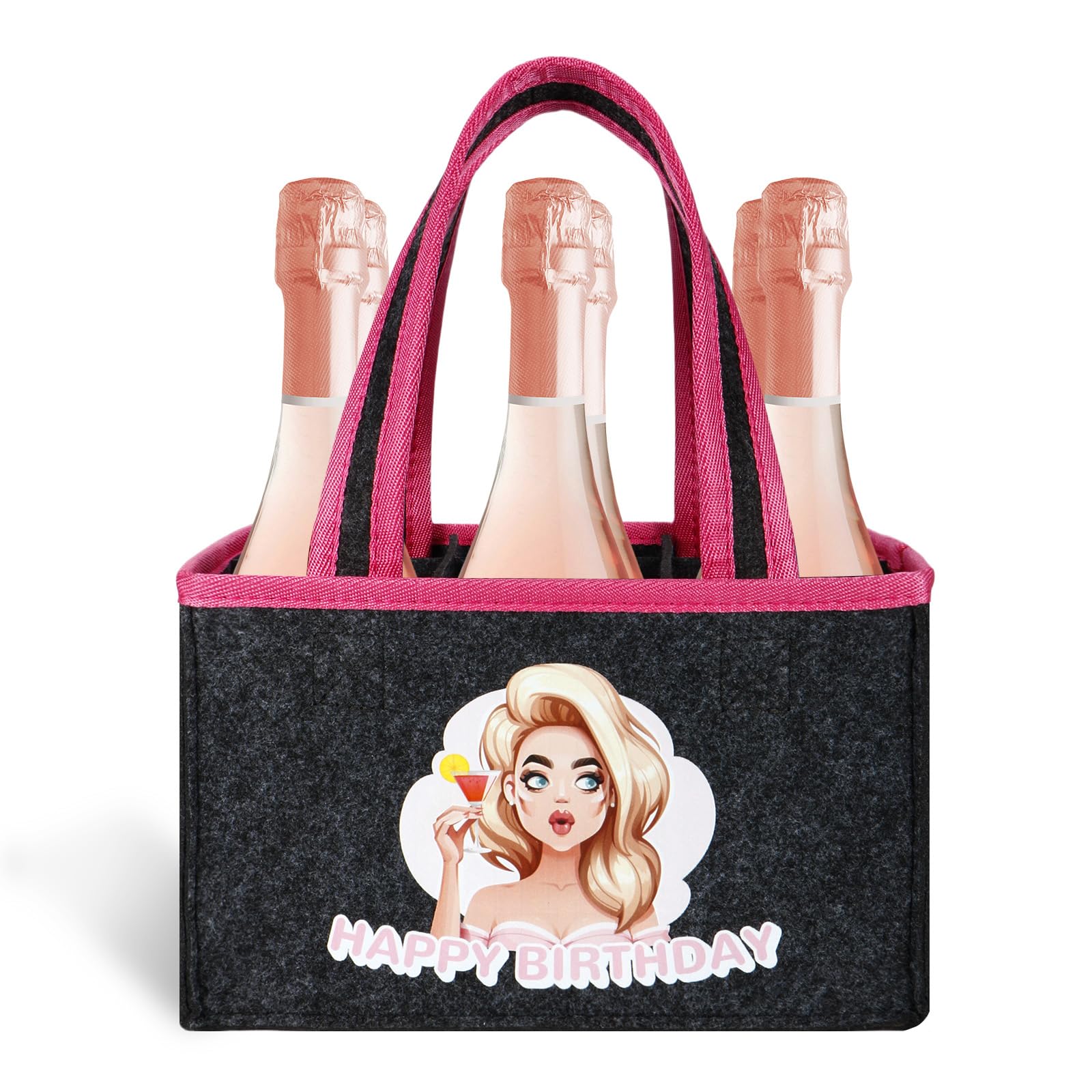 Anicy Weihnachten Geschenke Flaschentasche Filz, Lustige Geschenke für Männer und Frauen, Geburtstagsgeschenk für Männer und Frauen, Witzige Männergeschenke Männerhandtasche Bier